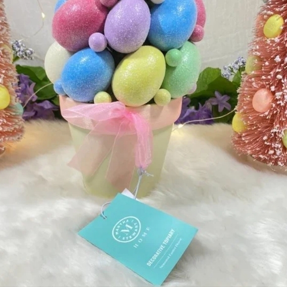 MARTHA Stewart Spring Potted Topiary Tree Centerpiece Easter Eggs Decorative 16" - Picture 3 of 6